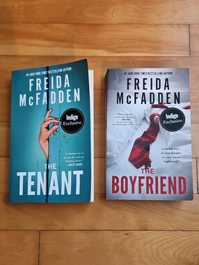 2 Paperback Books By Freida McFadden. "The Tenant" & "The Boyfriend".